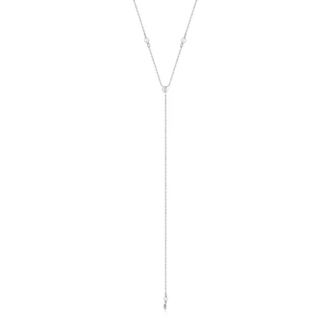 Wioga Nicolina halskjede sølv Y-form 45 cm