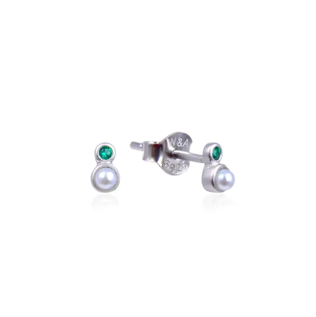 Wioga Helena E-1086-S studs øredobber sølv perle 0,5 cm
