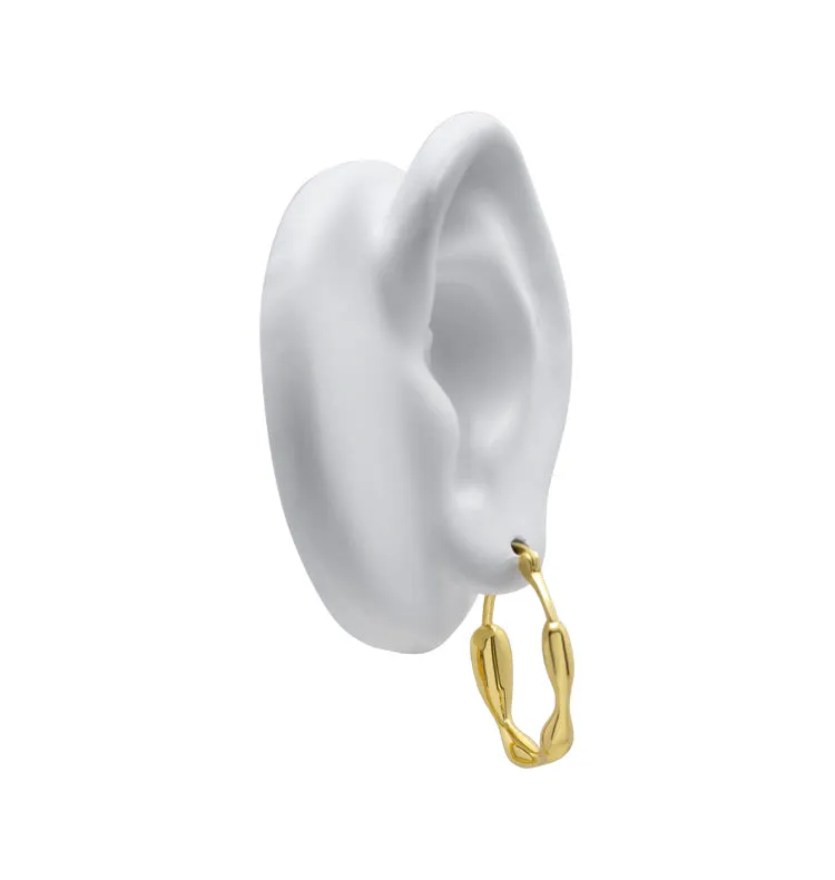 WOS UP Vanessa øringer gull hoops 2,7 cm