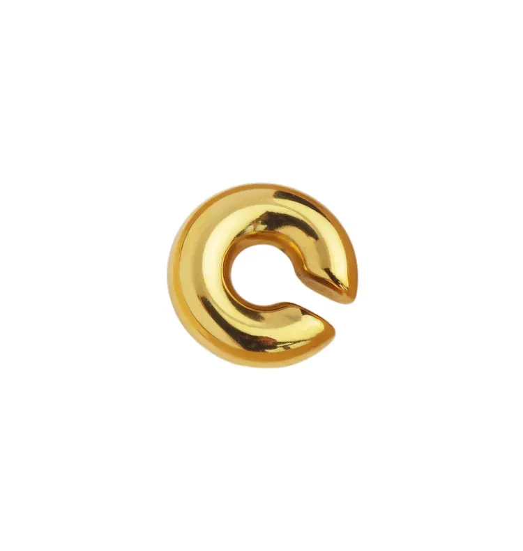 Wos Up Banana cuff ørecuff gull stål singel