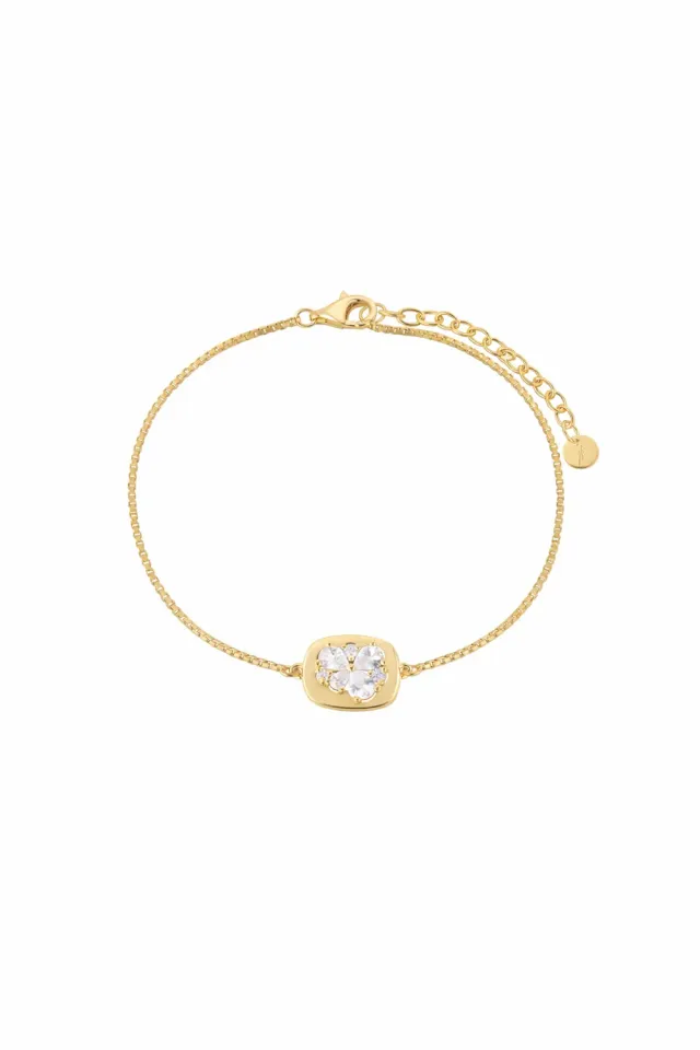 Janne Formoe Wenche armbånd zirkonia gull 16 cm