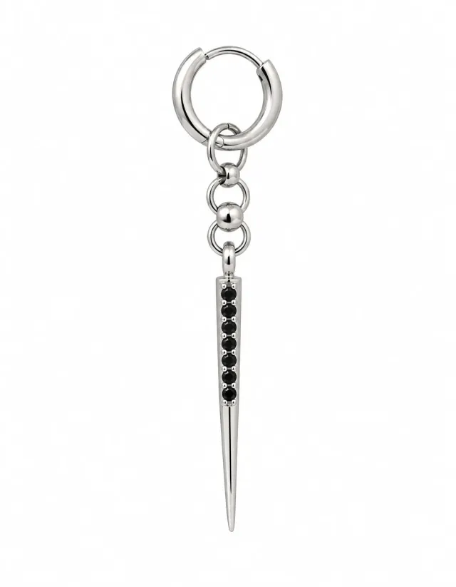 Wos Zelda Mini single-øredobb sølv 4,5 cm