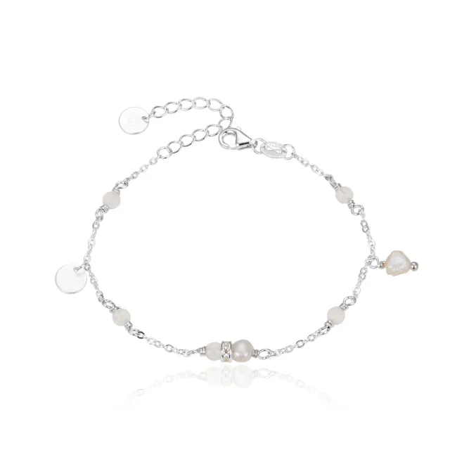 Wioga Josefine armbånd sølv 16-18 cm quartz