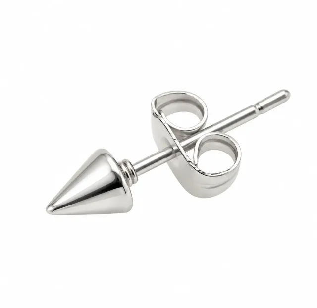 Wos Siri stud single øredobb sølv 0,4cm