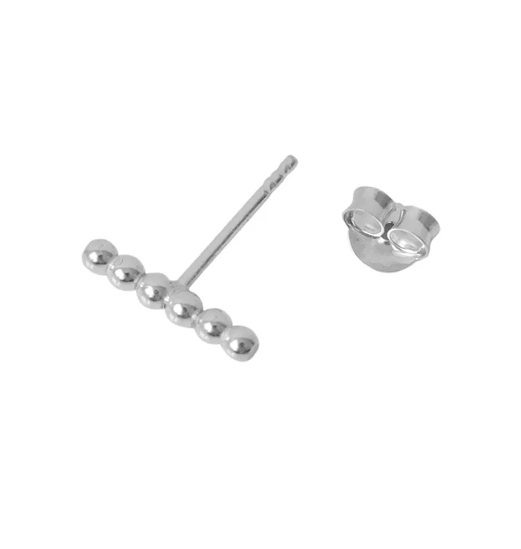 Wos Osei single stud øredobb sølv 1,1 cm