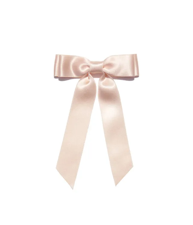 Loren Hope Bardot Bow hårsløyfe blush silke