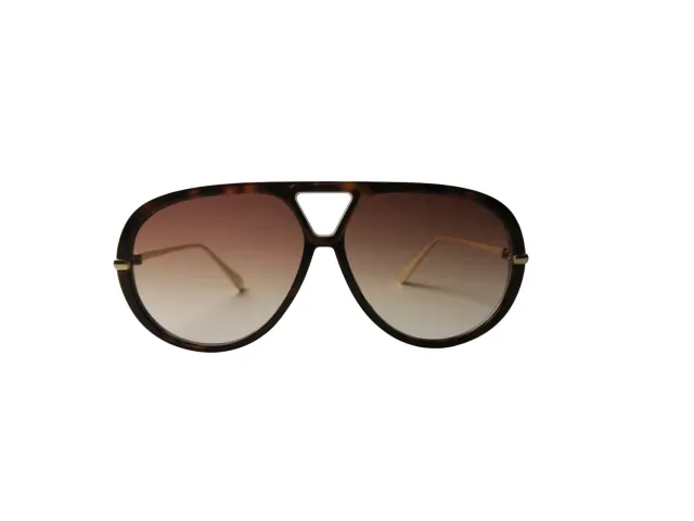 Wos Paris solbriller pilot brun gull 1 stk