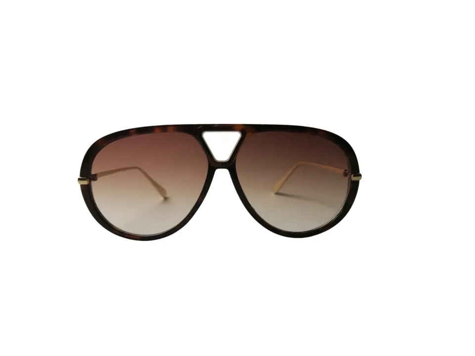 Wos Paris solbriller pilot brun gull 1 stk