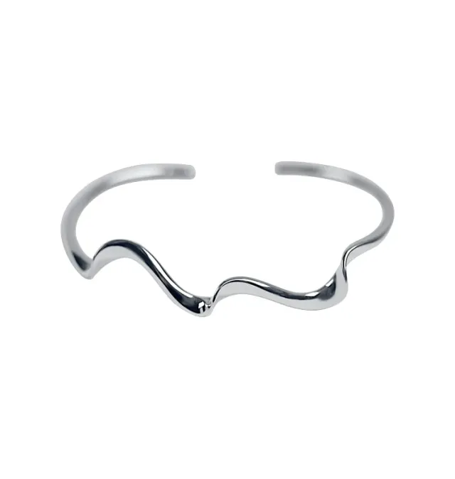 Wos Jana armring sølv bølget cuff 925