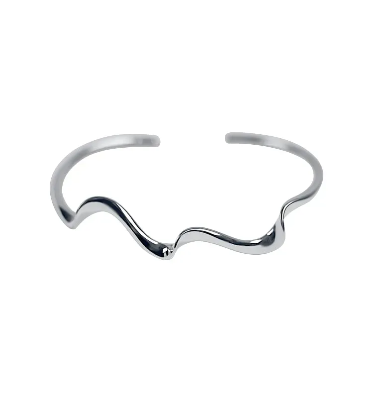 Wos Jana armring sølv bølget cuff 925