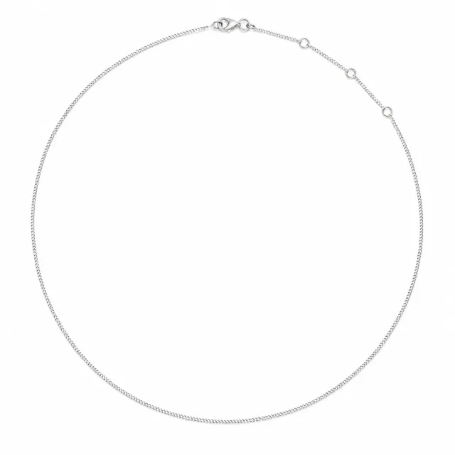 Wos WOS UP Chain 925 halskjede sølv 55 cm tynt