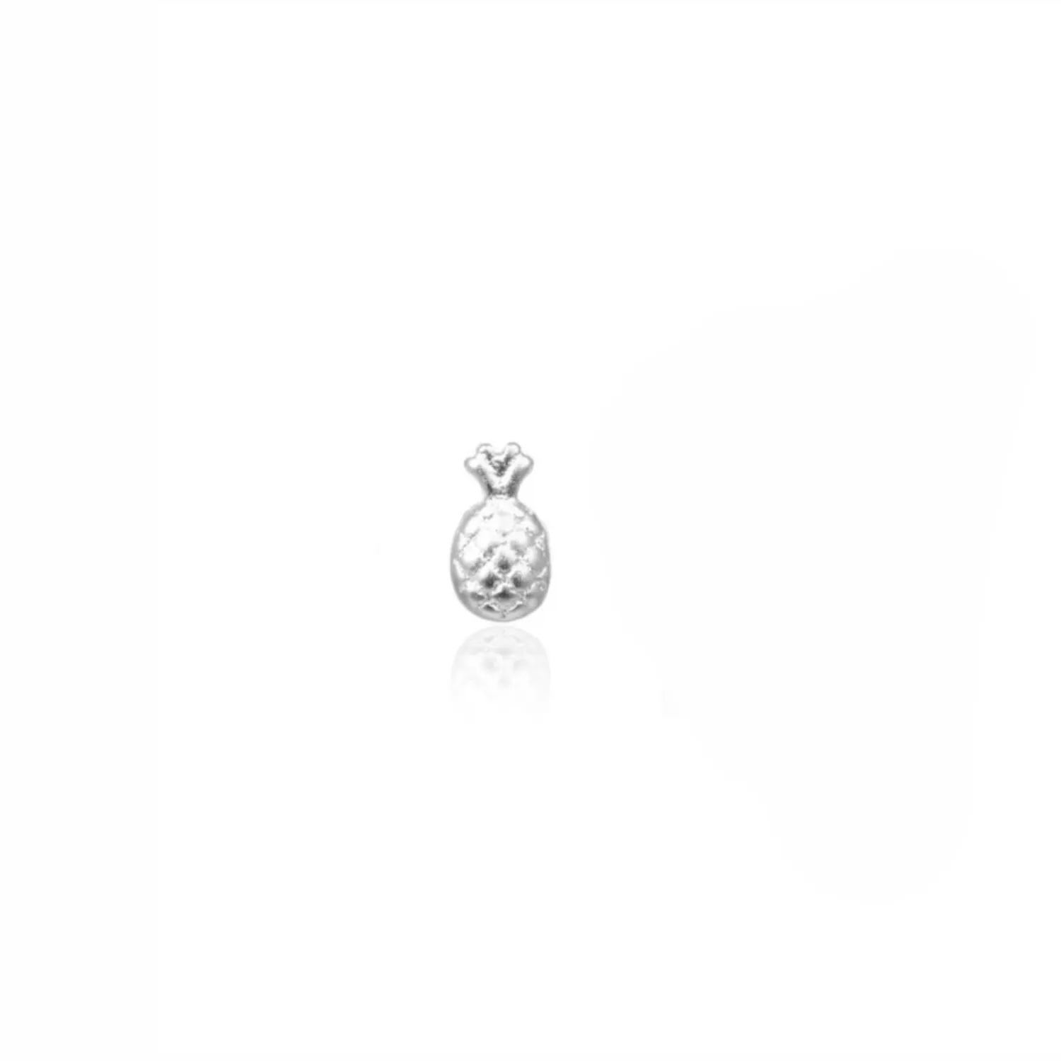 Wioga Pineapple stud øreringe sølv 0,5 cm par