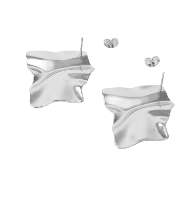 Wos WOS UP Ann øredobb sølv asymmetrisk 3,5 cm