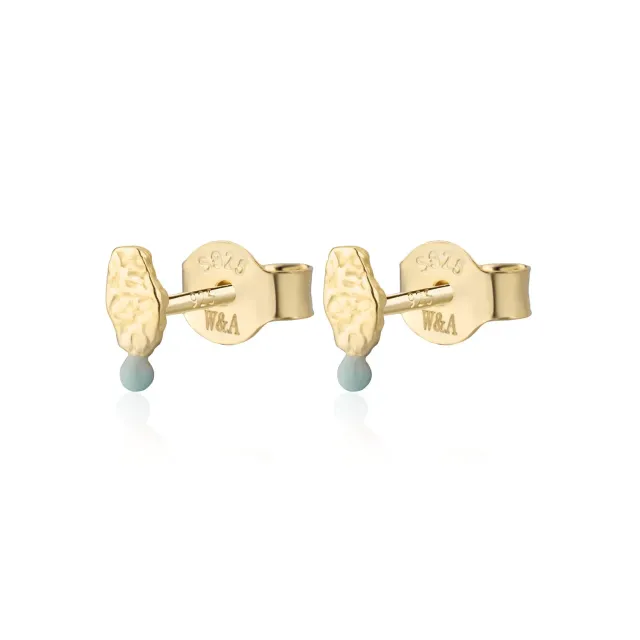 Wioga Simona E-8602 studs forgylt pistasj 0,5 cm