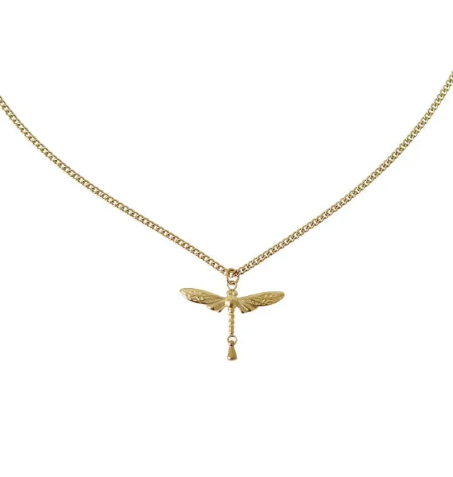 Wos Ellie halskjede gull øyenstikker 45 cm