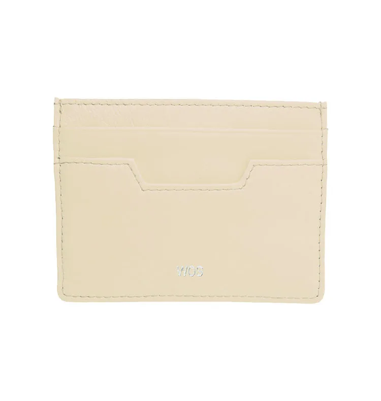 Wos Card kortholder kuskinn 11 cm krem