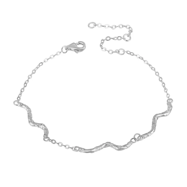 Wioga Kathleen B-8241-S armbånd sølv snoet 15,5-18 cm