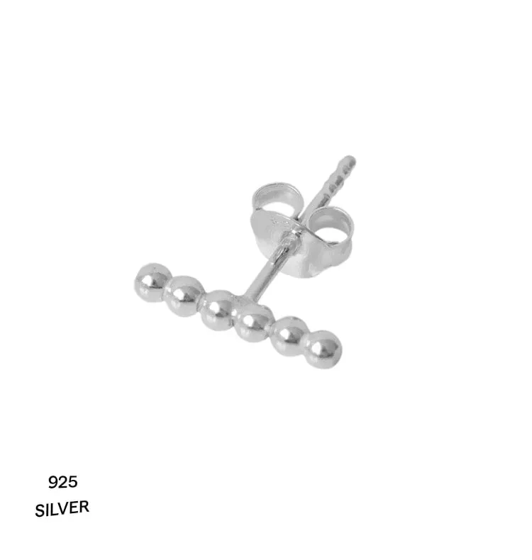 Wos Osei single stud øredobb sølv 1,1 cm