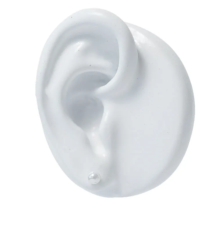 Wos WOS UP Pearl ørestikk sølv 4 mm