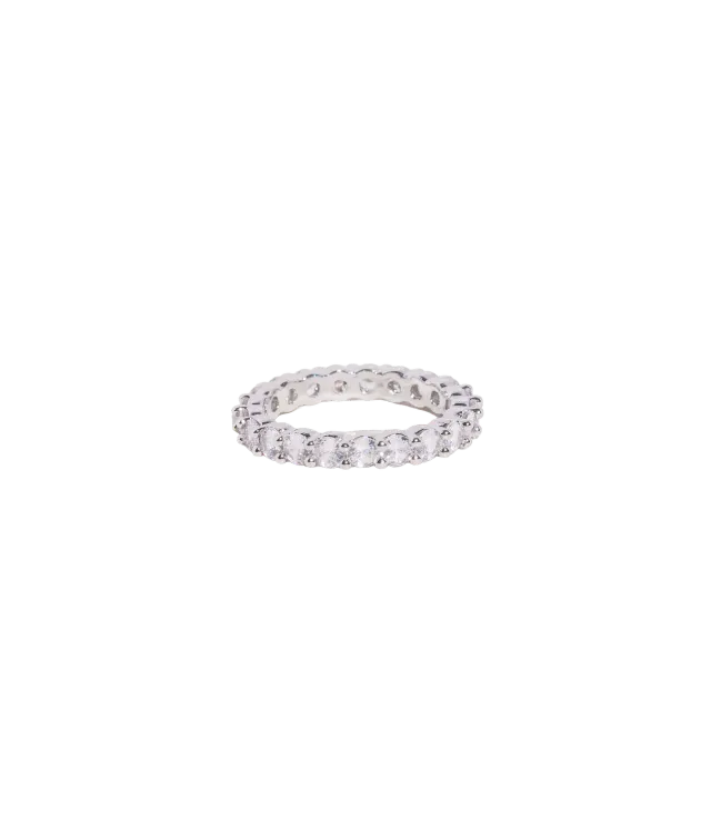 Loren Hope Theo ring sølv CZ 2 mm str 6-9