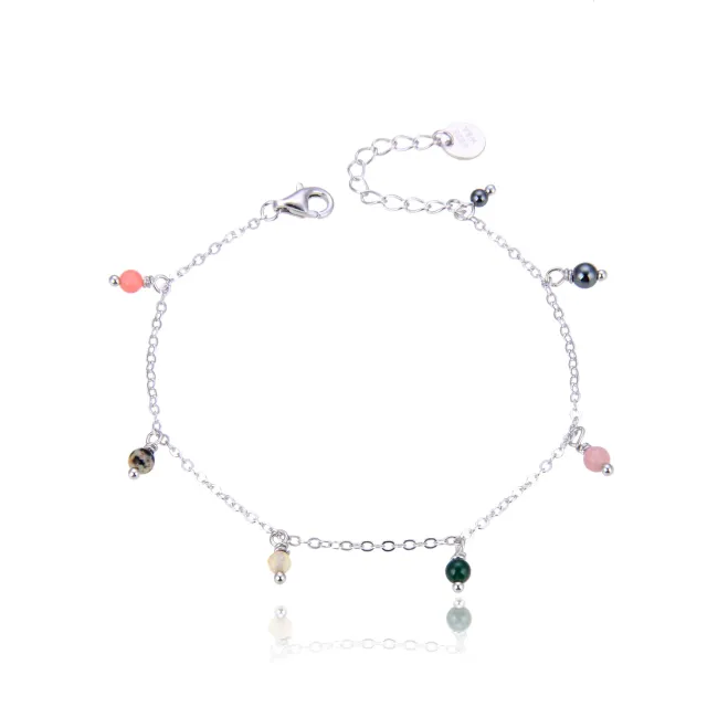 Wioga Gertrud armbånd sølv 16-18 cm stein