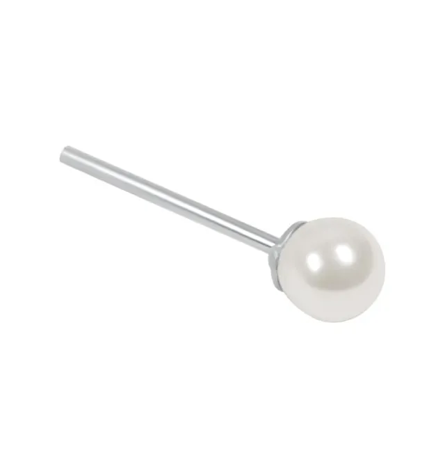 Wos WOS UP Pearl ørestikk sølv 4 mm