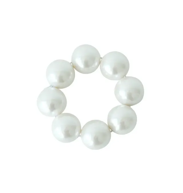 Wos Ginny armbånd perlehvit statement 6 cm