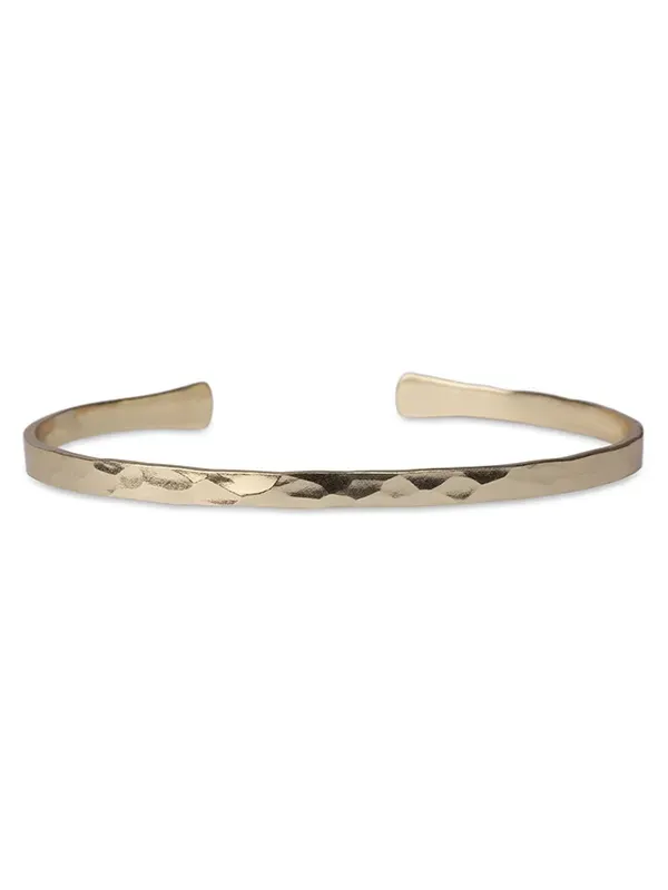 pfg Stockholm Hammered armbånd forgylt stivt
