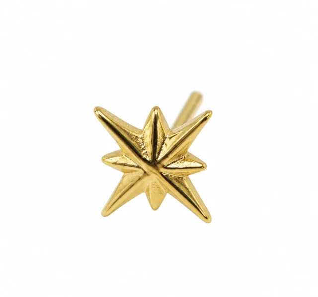 Wos Up Smash Stud øredobb gull 0,7 cm singel