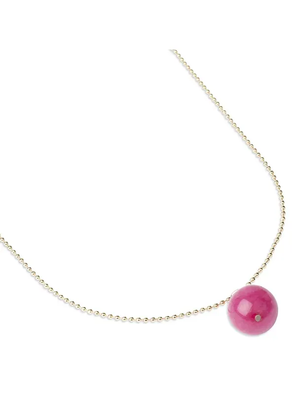 pfg Stockholm Della halskjede rosa jade