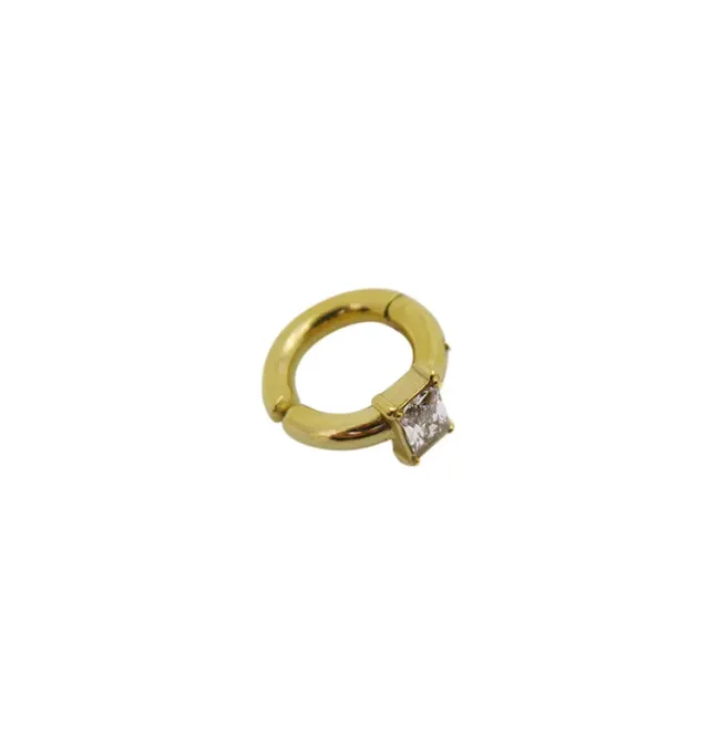 Wos UP Diamond cuff øredobb gull stål singel