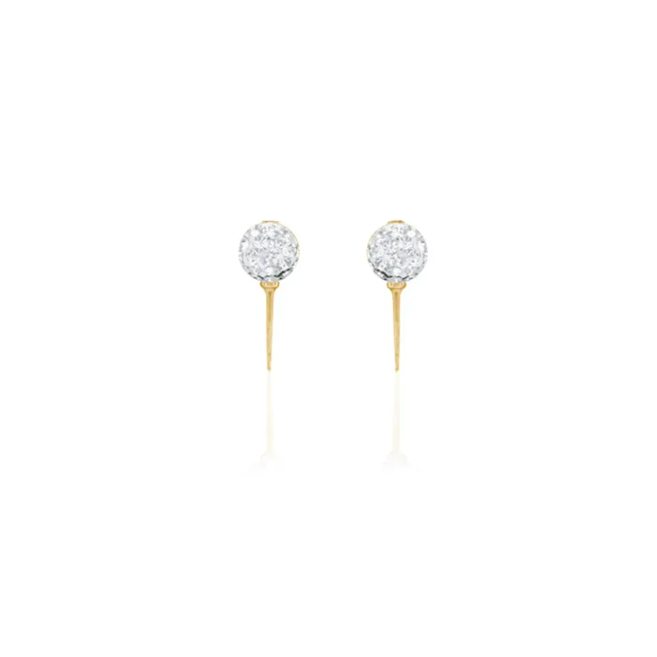 IOAKU Sparkle Peg øredobber gull små studs