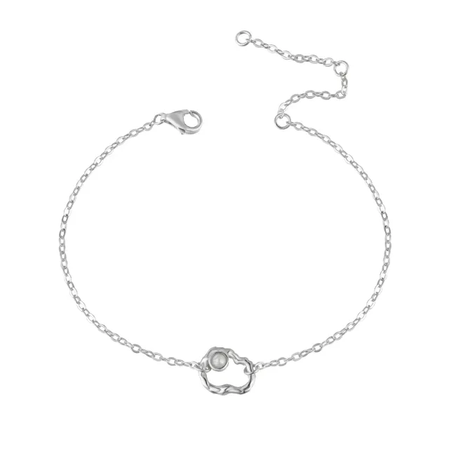 Wioga Violet B-8244-S armbånd sølv perle 15,5-18 cm