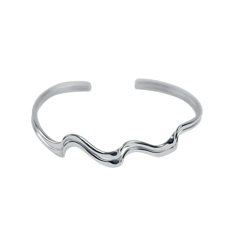 Wos Up Blair armring sølv 925 åpen 6,3 cm