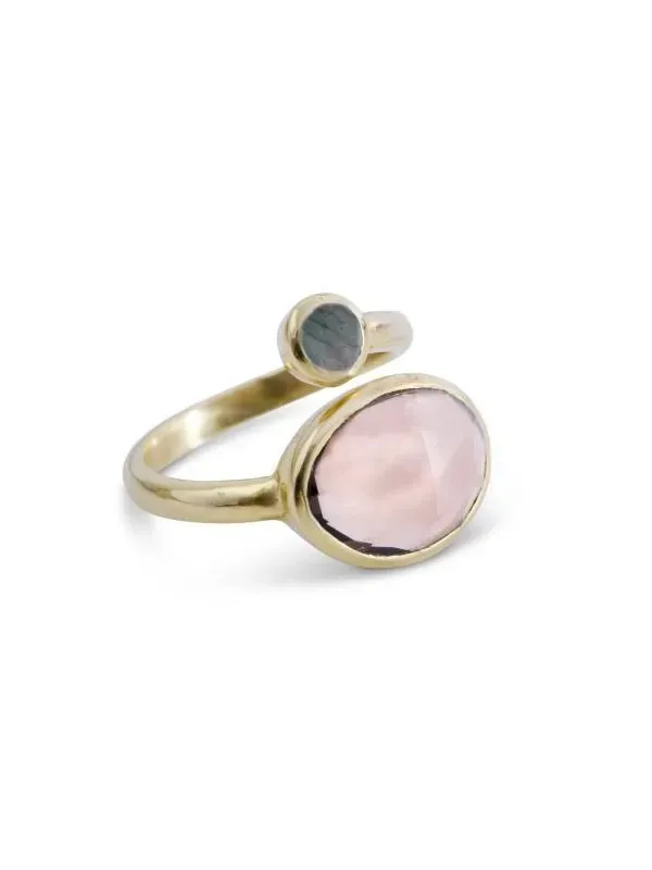 pfg Stockholm Pure Anya ring gull med stein