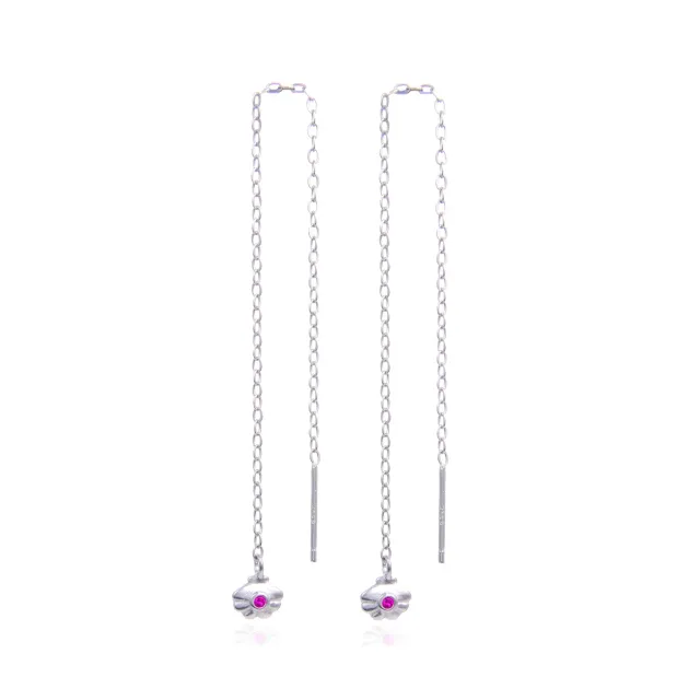 Wioga Minna Chain øredobber sølv 12 cm