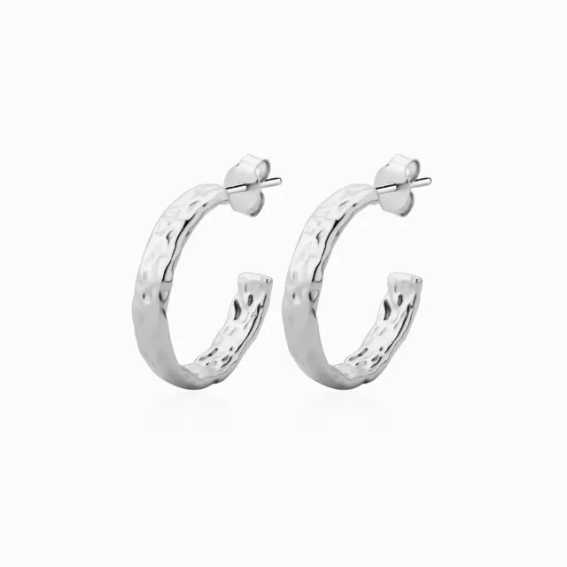 Wioga Hella E-8711-S øredobber sølv hoop 2 cm