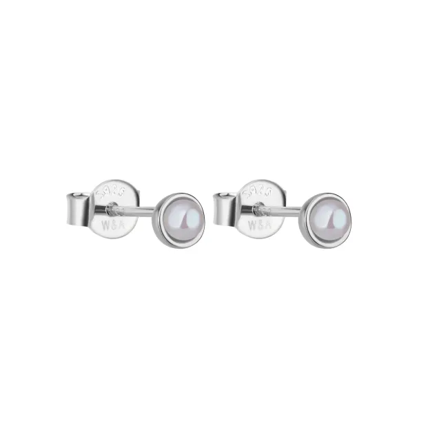 Wioga Adora øredobber sølv 0,5 cm perle