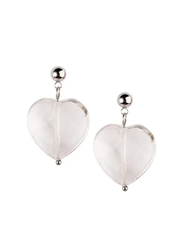 pfg Stockholm Crystal Heart øredobber klar hjerte