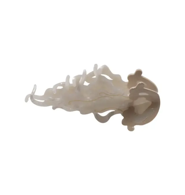 Wos Jellyfish hårklemme krem 12,8 cm