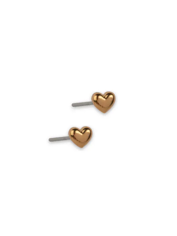 pfg Stockholm Petite Heart øredobber gull hjerte
