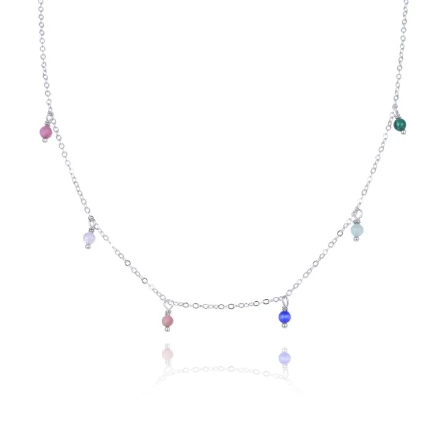 Wioga Vera N-3008-S halskjede sølv 34 cm choker