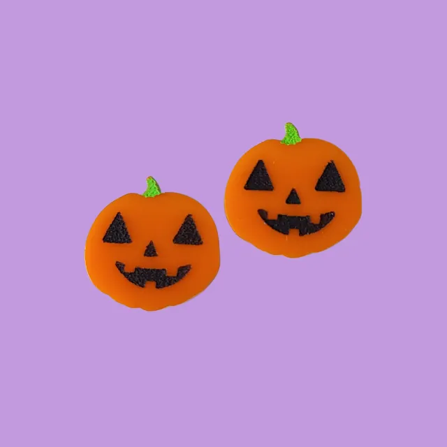 MiniKitty Tiny Jack-o-Lanterns studs gresskar