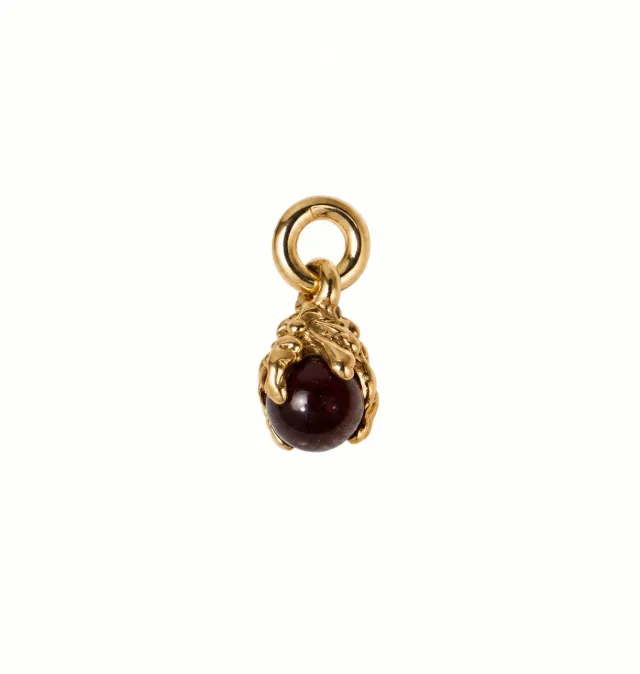 Wos x Bedazzled Månadssten charm april bergkrystall messing