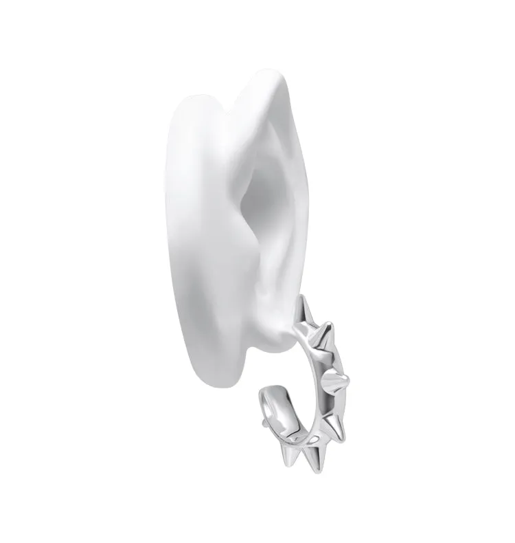 Wos Paulina Earrings øredobber sølv hoops 3,7 cm