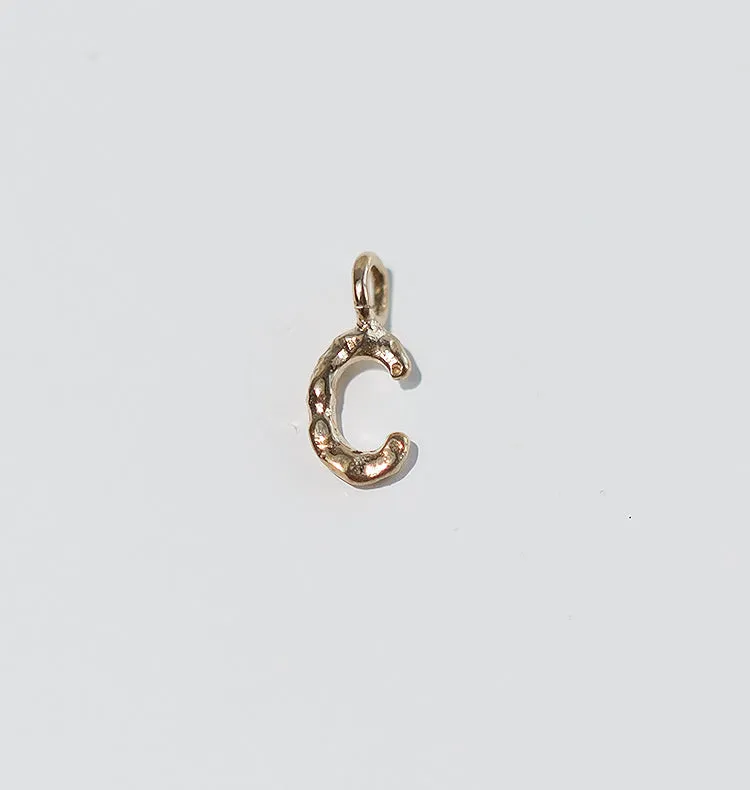 Wos Letter bokstavanheng messing 1,5 cm