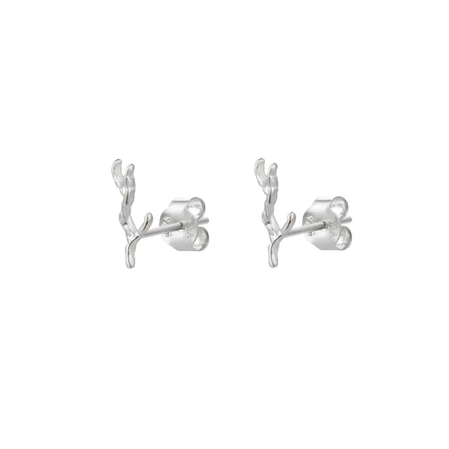 Wioga Cana øredobber sølv studs 1 cm par