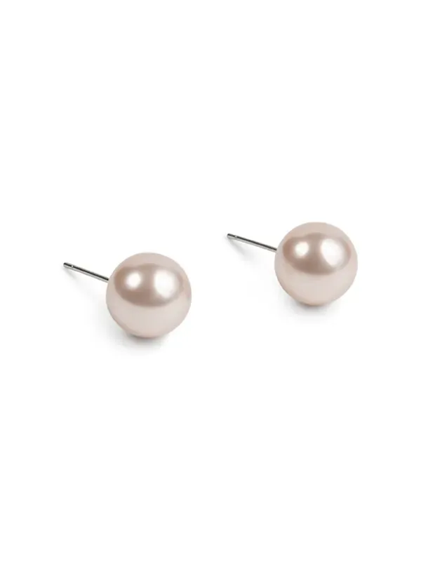 pfg Stockholm Vera Rosa øredobber rosa perle