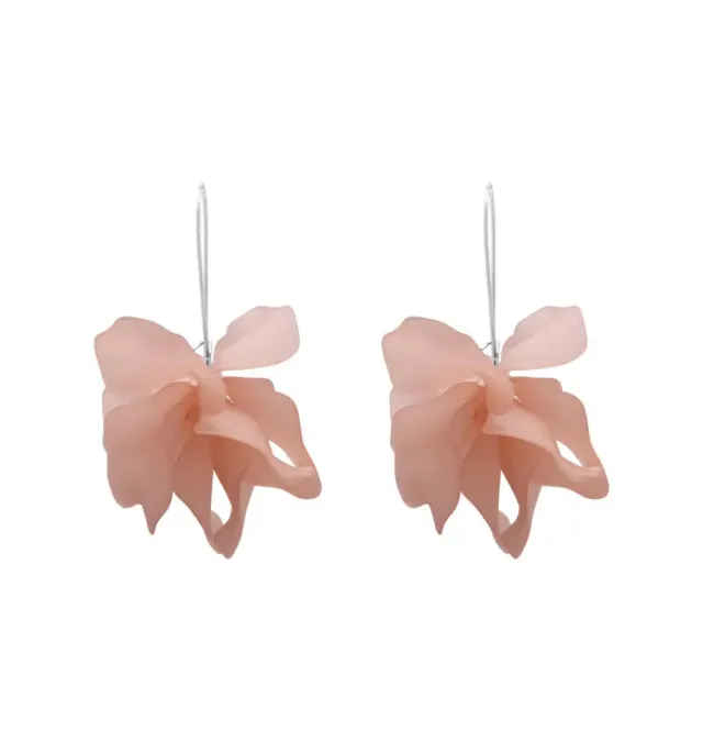 Wos WOS UP Petal øredobber rosa 6 cm blad