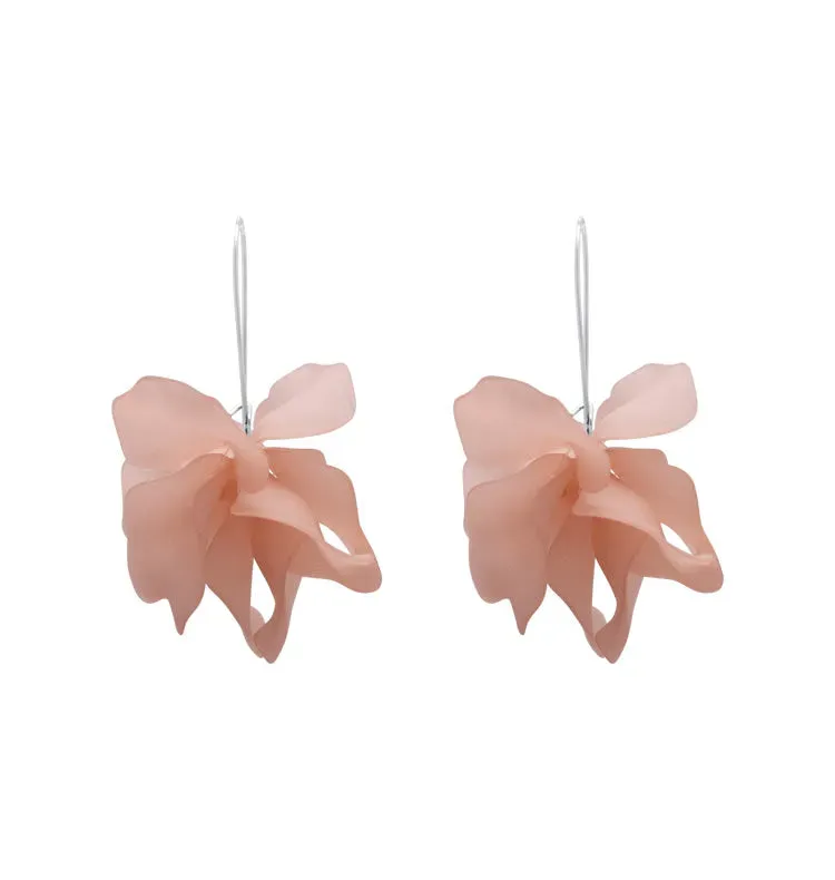 Wos WOS UP Petal øredobber rosa 6 cm blad